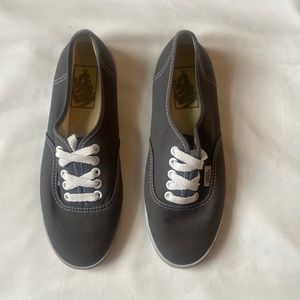 VANS authentic sneakers. Size women 6/men 4.5. Dark gray color.  EUC